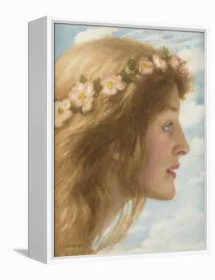 Day (Pencil and Watercolour)-Edward Robert Hughes-Framed Premier Image Canvas