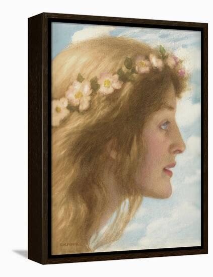 Day (Pencil and Watercolour)-Edward Robert Hughes-Framed Premier Image Canvas