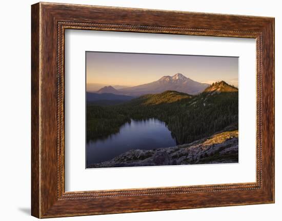Day's End at Castle Lake Overlook Mount Shasta Northern California-Vincent James-Framed Photographic Print