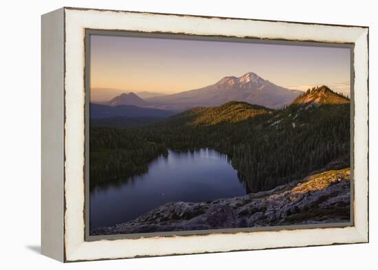 Day's End at Castle Lake Overlook Mount Shasta Northern California-Vincent James-Framed Premier Image Canvas