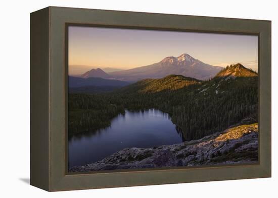 Day's End at Castle Lake Overlook Mount Shasta Northern California-Vincent James-Framed Premier Image Canvas