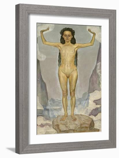 Day (Truth), 1896-98-Ferdinand Hodler-Framed Giclee Print
