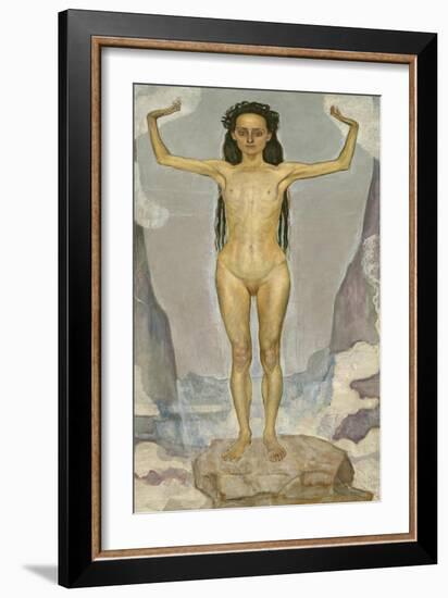 Day (Truth), 1896-98-Ferdinand Hodler-Framed Giclee Print