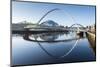 Day View of Gateshead Millennium Bridge, River Tyne, Newcastle Upon Tyne, Tyne and Wear, England-Chris Hepburn-Mounted Photographic Print