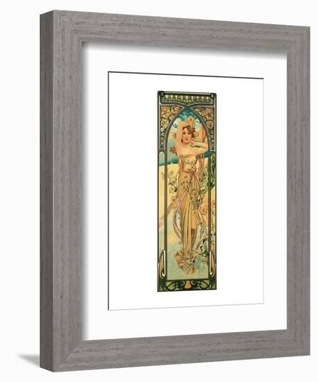 Day-Alphonse Mucha-Framed Premium Giclee Print