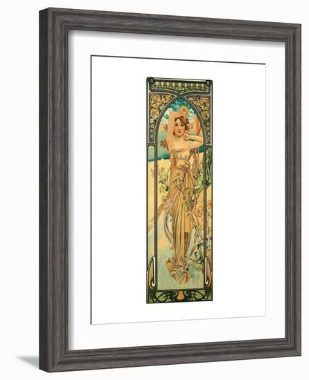 Day-Alphonse Mucha-Framed Premium Giclee Print