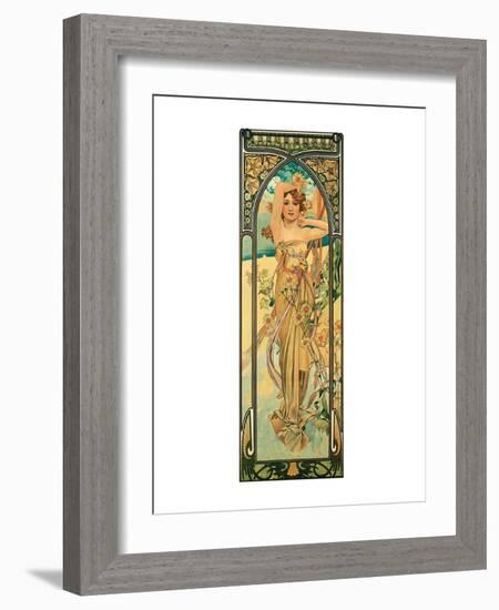 Day-Alphonse Mucha-Framed Premium Giclee Print