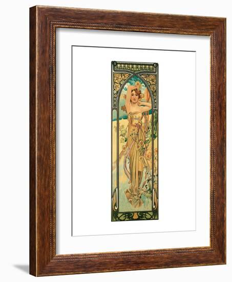 Day-Alphonse Mucha-Framed Premium Giclee Print