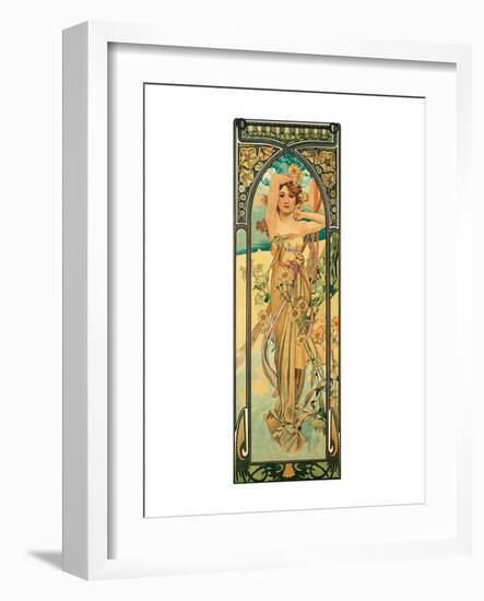 Day-Alphonse Mucha-Framed Premium Giclee Print