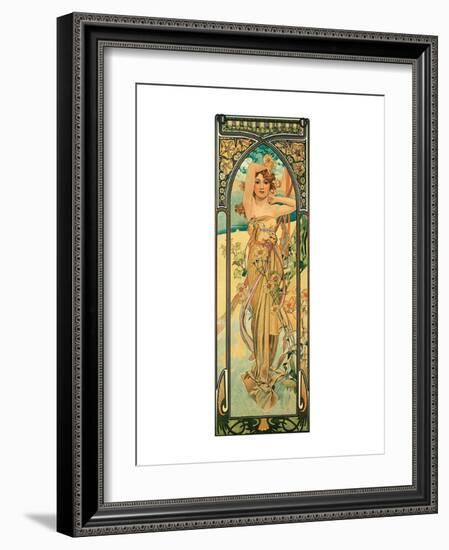 Day-Alphonse Mucha-Framed Premium Giclee Print