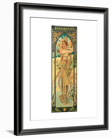 Day-Alphonse Mucha-Framed Premium Giclee Print