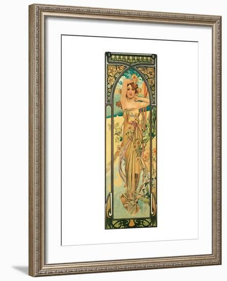 Day-Alphonse Mucha-Framed Premium Giclee Print