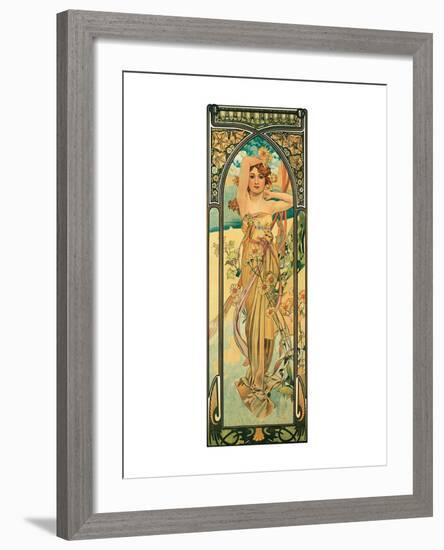 Day-Alphonse Mucha-Framed Premium Giclee Print