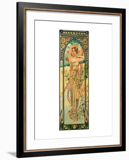 Day-Alphonse Mucha-Framed Premium Giclee Print