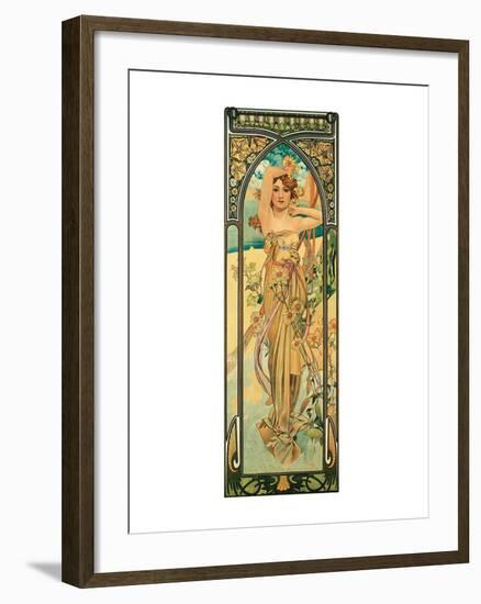 Day-Alphonse Mucha-Framed Premium Giclee Print