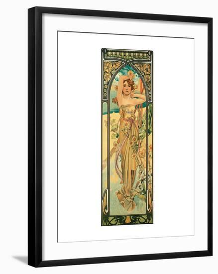 Day-Alphonse Mucha-Framed Premium Giclee Print