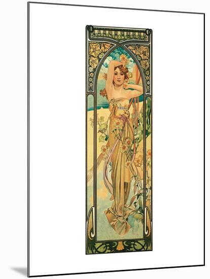 Day-Alphonse Mucha-Mounted Premium Giclee Print