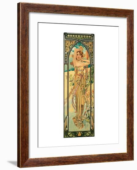 Day-Alphonse Mucha-Framed Premium Giclee Print