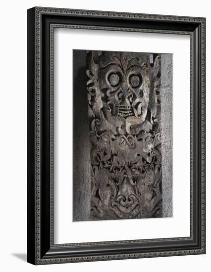 Dayak carved wooden panel, Kalimantan, Borneo, 19th-20th century-Werner Forman-Framed Photographic Print