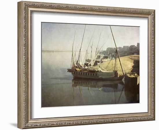 Daybreak at Luxor, Egypt-English Photographer-Framed Giclee Print