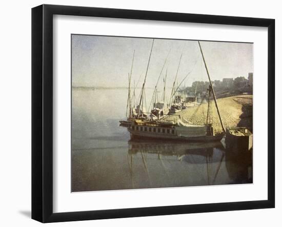 Daybreak at Luxor, Egypt-English Photographer-Framed Giclee Print