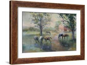 Daybreak on the Farm Crop II-Marilyn Hageman-Framed Art Print