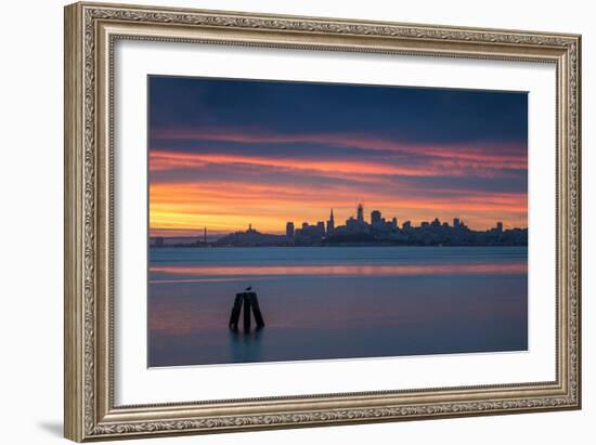 Daybreak Over San Francisco Bay Sunrise from Sausalito California-Vincent James-Framed Photographic Print