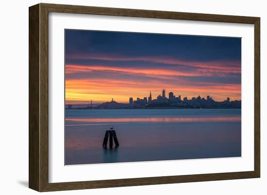 Daybreak Over San Francisco Bay Sunrise from Sausalito California-Vincent James-Framed Photographic Print