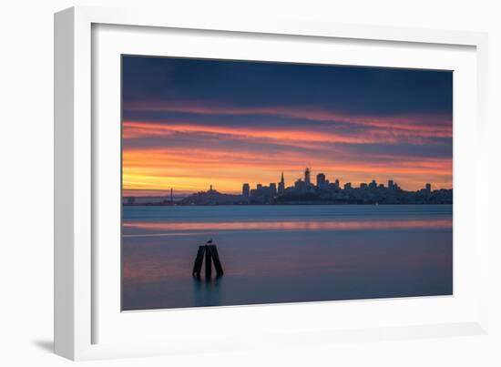 Daybreak Over San Francisco Bay Sunrise from Sausalito California-Vincent James-Framed Photographic Print