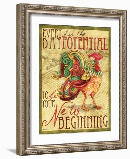 Daybreak Rooster I-Paul Brent-Framed Art Print