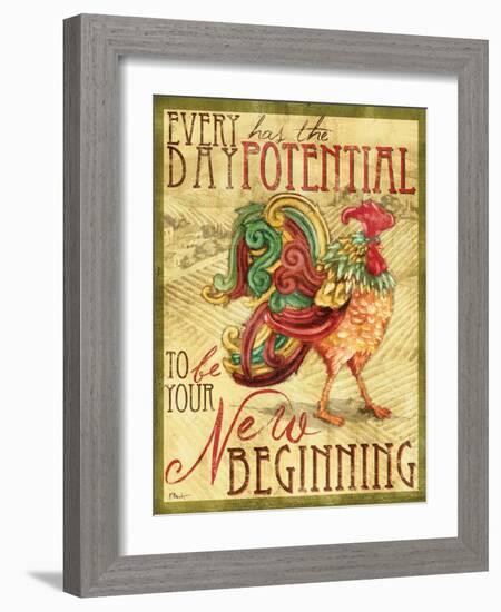 Daybreak Rooster I-Paul Brent-Framed Art Print