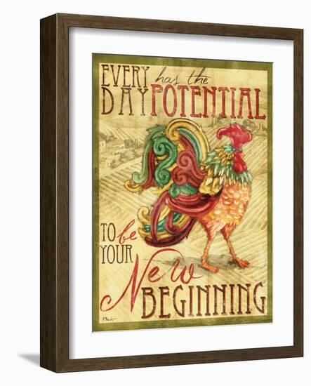 Daybreak Rooster I-Paul Brent-Framed Art Print