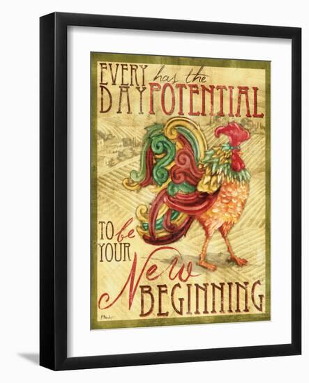 Daybreak Rooster I-Paul Brent-Framed Art Print