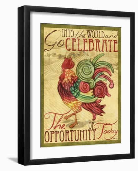 Daybreak Rooster II-Paul Brent-Framed Art Print