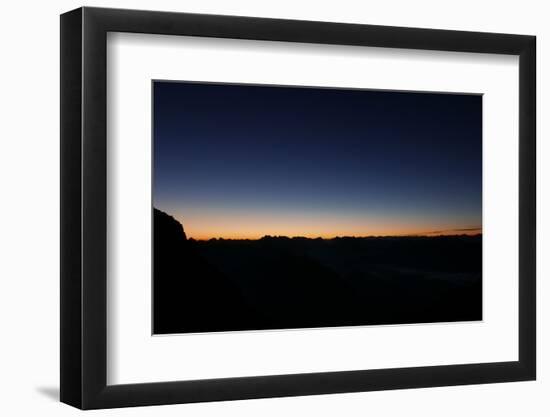 Daybreak, the Magical First Light About the Karwendel, View of Schüsselkarspitze in Wetterstein Ran-Rolf Roeckl-Framed Photographic Print