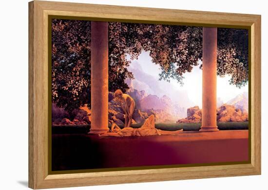 Daybreak-Maxfield Parrish-Framed Stretched Canvas