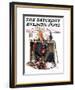 "Daydreaming Accordianist," Saturday Evening Post Cover, March 13, 1926-Eugene Iverd-Framed Giclee Print