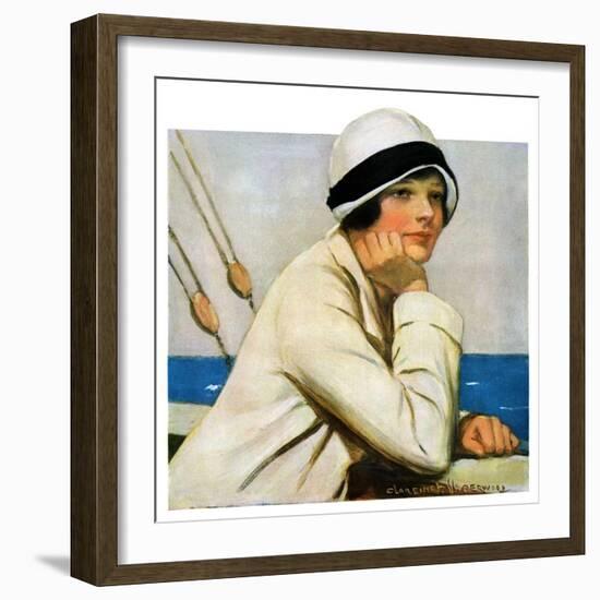 "Daydreams at Sea,"March 20, 1926-Clarence F. Underwood-Framed Giclee Print