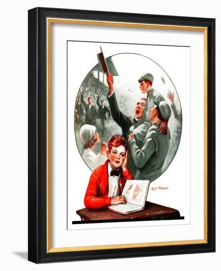 "Daydreams of Baseball,"May 9, 1925-Robert Robinson-Framed Giclee Print