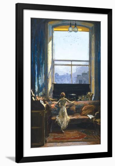 Daylight Raid from My Studio Window-Sir John Lavery-Framed Premium Giclee Print