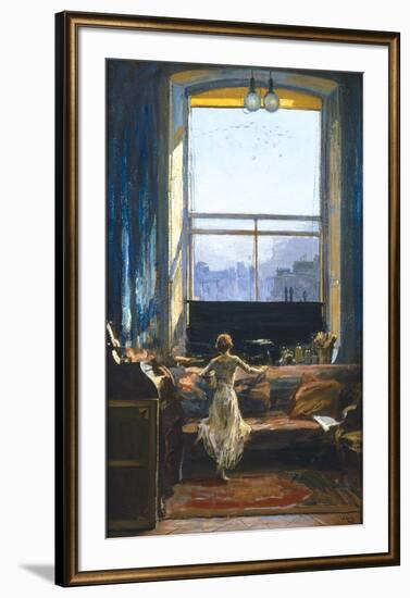 Daylight Raid from My Studio Window-Sir John Lavery-Framed Premium Giclee Print