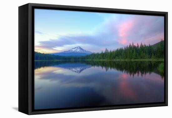 Days End at Trillium Lake, Mount Hood-Vincent James-Framed Premier Image Canvas