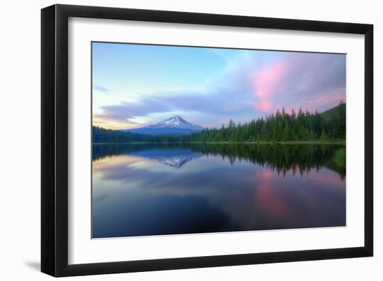 Days End at Trillium Lake, Mount Hood-Vincent James-Framed Photographic Print