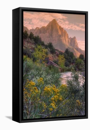 Days End from the Pa' Rus Trail, Zion-Vincent James-Framed Premier Image Canvas