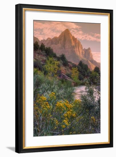 Days End from the Pa' Rus Trail, Zion-Vincent James-Framed Photographic Print