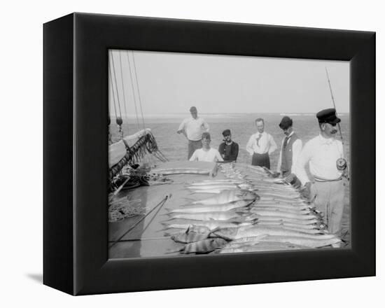 Days Fishing, Palm Beach, Fla.-null-Framed Stretched Canvas