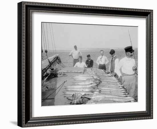 Days Fishing, Palm Beach, Fla.-null-Framed Photo