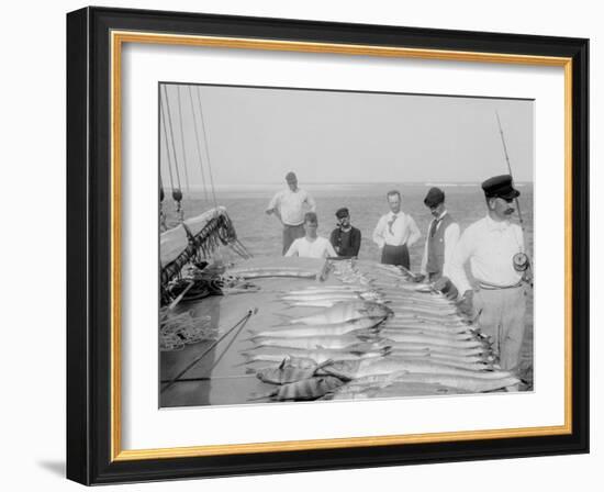 Days Fishing, Palm Beach, Fla.-null-Framed Photo