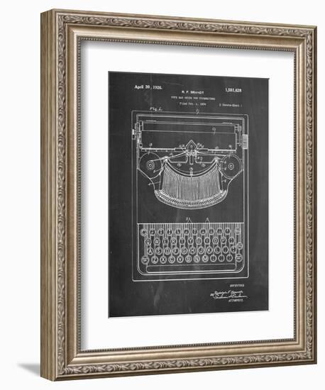 Dayton Portable Typewriter Patent-Cole Borders-Framed Art Print