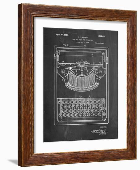 Dayton Portable Typewriter Patent-Cole Borders-Framed Art Print